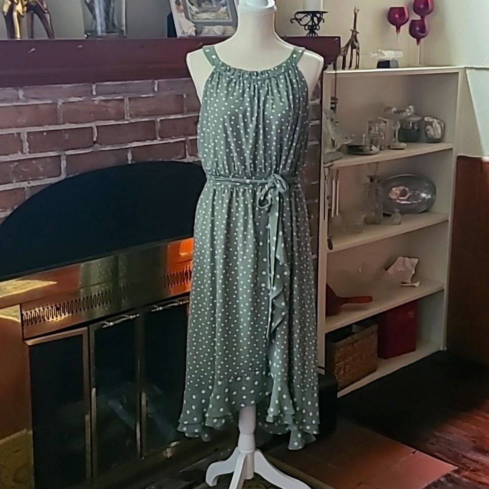 🍁 Cato 'Est 1946' Polka Dot dress